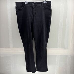 Style & Co Womens Sz 16W Black Curvy High Rise Skinny Leg Jeans EUC